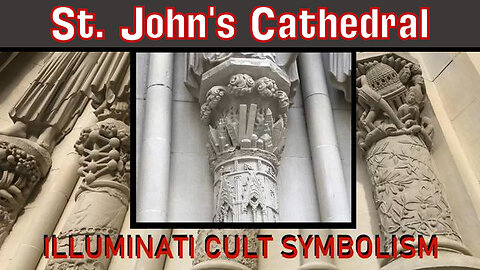 THE ULTIMATE DESTRUCTION OF NYC AND THE USA IS DEPICTED CLEARLY ON STATUES AT ST JOHN'S CATHERDAL