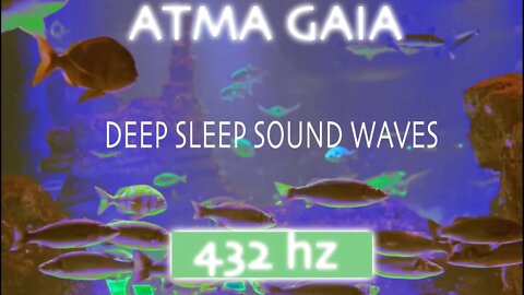 432 HZ OCEAN WAVE SOUND - DEEP SLEEP MUSIC FOR MEDITATION AND RELAXATION VIBES.