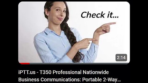 iPTT.us Wireless Solutions: T350 Professional Nationwide Business Communications: PoC Portable 2-Way