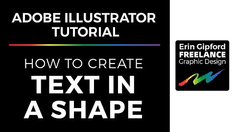 Text In A Shape | Adobe Illustrator Tutorial