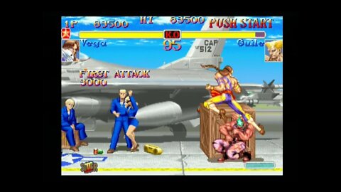 Hyper Street Fighter 2 Nerf AI (PS2) - Vega/Balrog (Super) - Hardest - No Continues