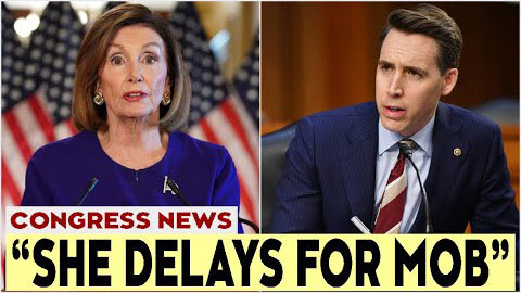 LET ME ASK ABOUT TIMELINE' JOSH HAWLEY LANDS MASSIVE BLOW ON PELOSI WITH SH0CKING C0P HIDING C.RIME