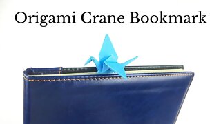 Origami Crane Bird Bookmark Tutorial - DIY Easy Paper Craft