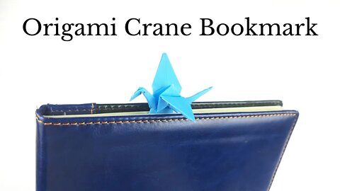 Origami Crane Bird Bookmark Tutorial - DIY Easy Paper Craft