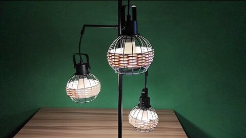 3-Light Farmhouse Style Floor Lamp