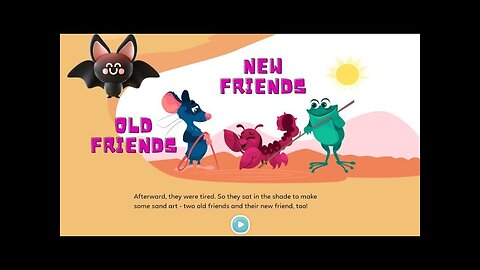 mouse,frog and scorpion storybed tim estories kids video