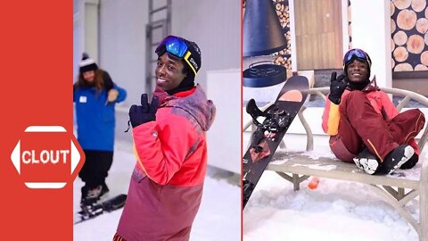 Lil Uzi Vert Goes Indoor Snowboarding For The First Time!
