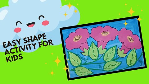 Cloud Shape Crafts For Kids | Flower Craft For Preschoolers For Affordable Printables