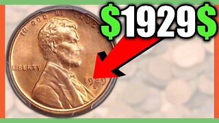 WHAT IS A 1929 WHEAT PENNY WORTH? RARE PENNY COINS WORTH MONEY!!