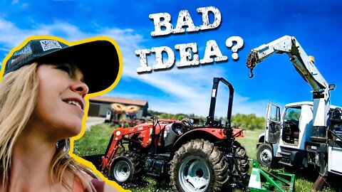 Loading Tires on A Compact Tractor?! PLUS: HOUSE BUILD UPDATE