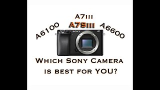 Which Sony Camera is BEST for YOU? A6600, A6100, A7Siii & A7iii, A6000- Crop & Full Frame