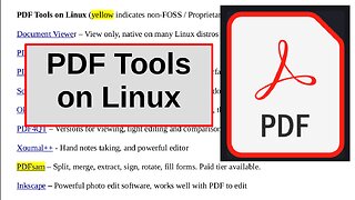 One PDF video to rule them all | Edit PDF's on Linux