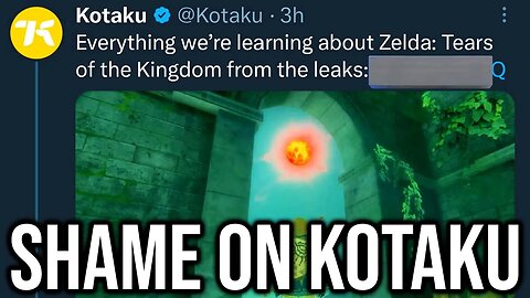 Kotaku Self Implodes With The Nintendo/Zelda Leaks...