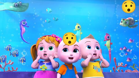 Let's Explore an Indoor Aquarium! BillionSurpriseToys Mursery Rhymes, Kids Songs