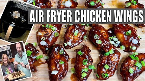 Delicious AIR FRYER CHICKEN WINGS | So Crispy and Saucy