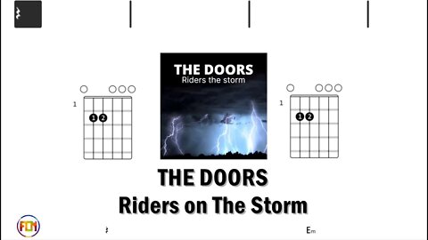 THE DOORS Riders on The Storm - Guitar Chords & Lyrics HD