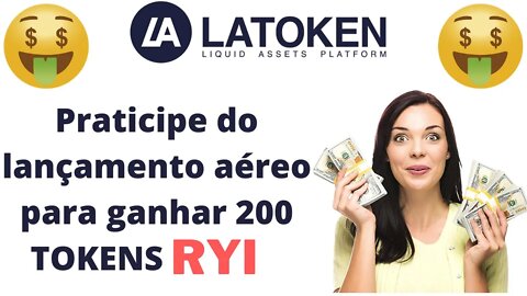 AirDrop Ganhe 200 tokens RYI totalmente Free dentro da corretora Latoken, aproveita que é grátis.