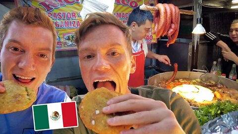 MEXICO CITY Street Food Tour! Tacos, Tostadas, Ant Larvae & More