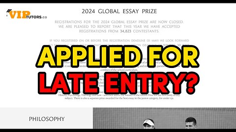 John Locke Essay Competition Late Entry Deadline