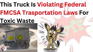 Toxic Ohio Dirt violating FMCSA transportation laws transporting dioxins without any placards.