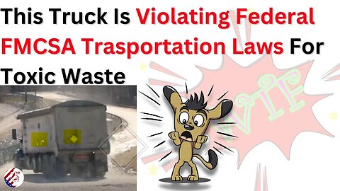 Toxic Ohio Dirt violating FMCSA transportation laws transporting dioxins without any placards.