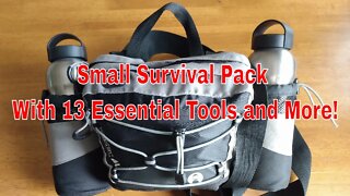 Small Survival Pack With 13 Essential Tools and More!