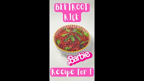 Barbie-themed Pink (Beetroot) Rice 🍚 🥄🤤🩷