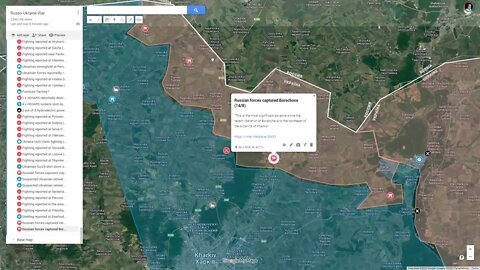 [ Kharkiv Front ] Russian forces captured Udy (NW of Kharkiv) and Borschova (NNE of Kharkiv)