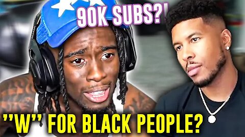 IS THIS A "W" FOR BLACK PEOPLE? Kai Cenat Hits 90K Subs on Twitch.. [Low Tier God Reupload]