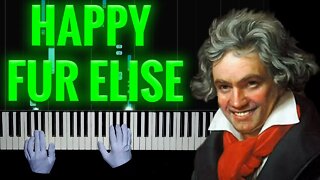 Für Elise, but Elise said YES | EASY Piano - Hands Tutorial