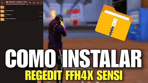 COMO INSTALAR REGEDIT FFH4X VIP SENSÎ XITADA FREE FIRE