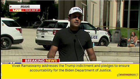 Vivek Ramaswamy addresses the Trump indictment and pledges to ensure accountability