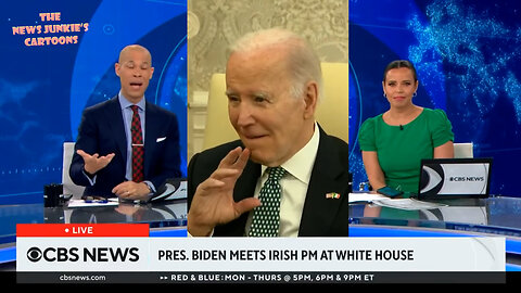 CBS News: "We are going to take you to the WH where Biden spoke to reporters." Biden ignores reporters as usual. "Looks like Biden's not going to be answering any questions but you know" & they make excuses for him.