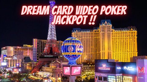 Dream Card Video poker Dealt Handpay Jackpot Las Vegas