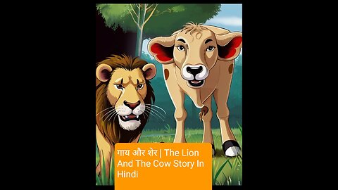 गाय और शेर | The Lion And The Cow Story In Hindi