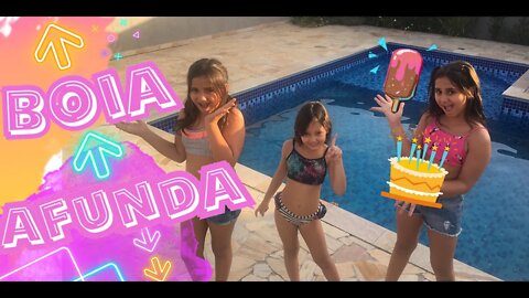 BOIA ou AFUNDA na PISCINA / 3 irmãs demais