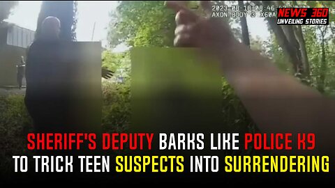 WATCH: Sheriff's deputy barks like police K9 to trick teen suspects into surrendering || News 360 ||