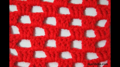 How to crochet simple boxed stitch free pattern in description