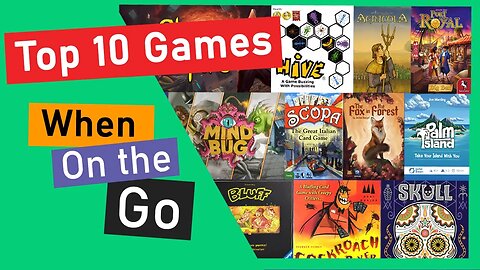 🏆Top 10 Best Board and Card Games for Travelling, Camping, at the Cottage, Vacation or on the go!