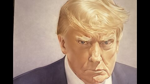 Airbrush Painted Trump Mugshot