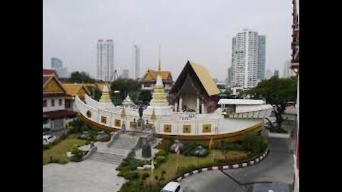 The boat temple in Bangkok, Thailand