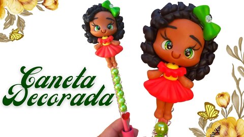 CANETA DECORADA! SUPER FOFA! FAÇA PARA VOCÊ, VENDA, OU DÊ DE PRESENTE!😀🎁💙🎁PEN DECORATION!