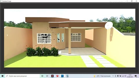 planta 3d terreno 10x25