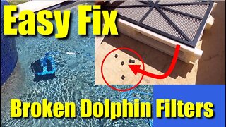 💦Pool Help 7 ● Fix Broken Filters On Maytronics Dolphin Nautilus Plus Robotic Cleaner ✅