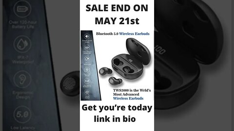 Bluetooth Earbuds 5 - 8 hours Playtime Wireless Earbuds IPX7 Waterproof Bluetooth Earphones #shorts