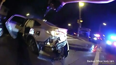 Greenfield police releases dash and body cam video of an officer being shot three times in shoot out