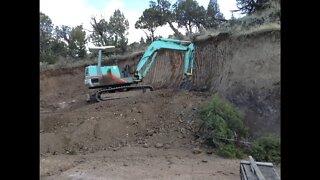 Hillside Cleanup Using The Yanmar YB 451 Excavator