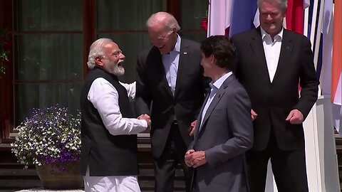 PM Modi with US President Joe Biden and PM Trudeau of Canada at G7 Summit in Germany