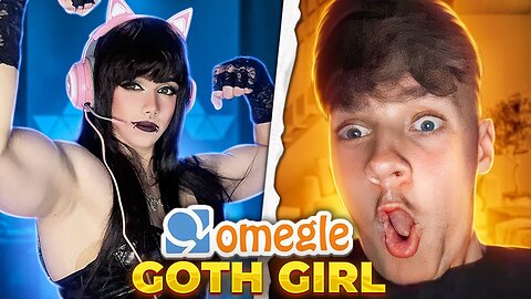 GOTH GIRL Goes On Omegle (But She's A Big Russian Man)