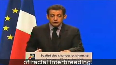 Flashback - Nicolas Sarkozy - The French people must racially interbreed with Africans